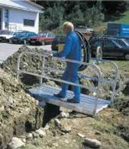 Pasarela peatonal de aluminio - max. 900 kg - Mauderer Alutechnik