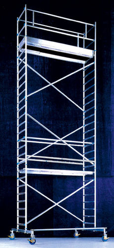 Torre de andamio móvil - 2.3 - 6.4 m | CT 07-20 series - Mauderer Alutechnik - de fachada / modular