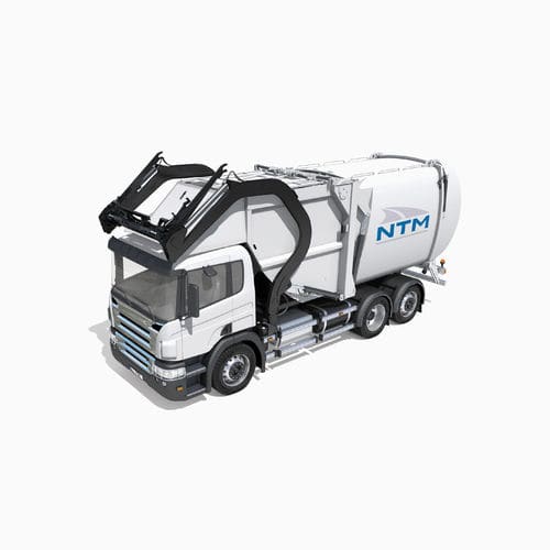 Camión de basura carga frontal - FL-P - NTM - NÄRPES TRÄ & METALL