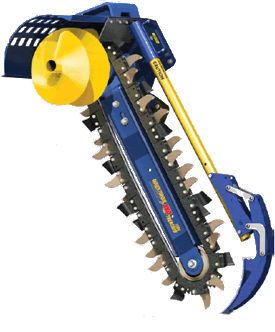 Zanjadora con cadena - XHD series - Auger Torque Europe Ltd. - para minicargadora / para minicargadora compacta / para excavadora