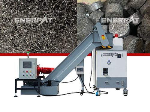 Briquetadora de viruta metálica - BM-570 - ENERPAT AMERICA - para briquetas cilíndricas / hidráulica / enteramente automática