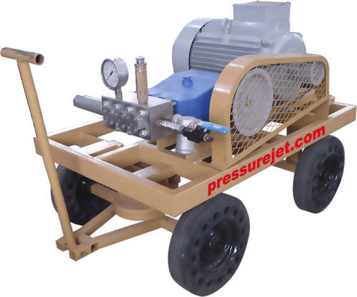 Bomba de agua - PressureJet Systems Pvt. Ltd. - accionada por motor / industrial / de prueba de presión hidrostática