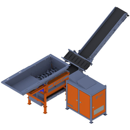 Destrozador primario - EKOMAXX 800 e-pu - ARJES - Recycling Innovation - de 2 ejes / para madera / con papel separador