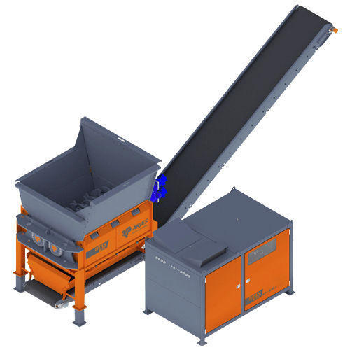 Destrozador primario - TITAN 950 e-pu / d-pu - ARJES - Recycling Innovation - de 2 ejes / para madera / con papel separador