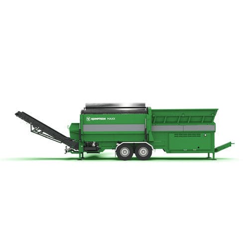Criba para entorno difícil - Maxx series - Komptech - móvil / de tambor / para productos a granel