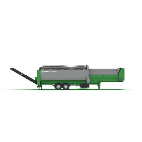 Criba para el tratamiento biológico de residuos - Cribus 3800 - Komptech - móvil / de tambor / para productos a granel