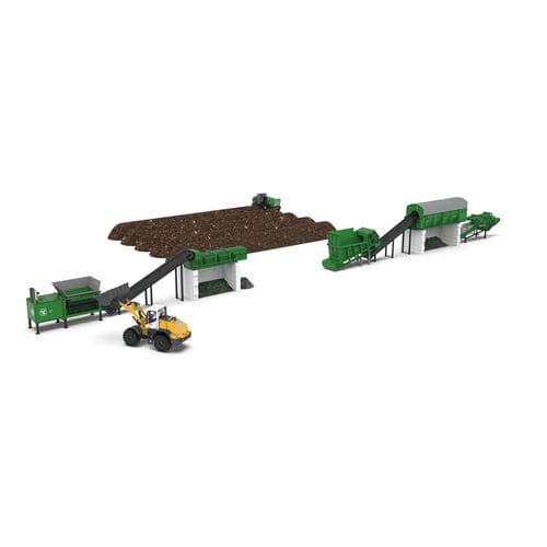 Estación de tratamiento de residuos orgánica - Komptech - con separadores / con trituradora