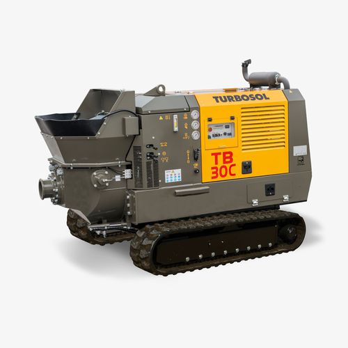 Bomba para hormigón con orugas - TB 30C - TURBOSOL PRODUZIONE SRL - para obra / para túnel