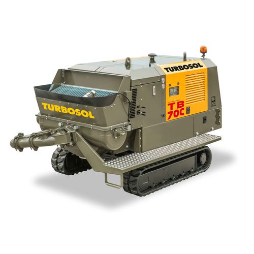 Bomba para hormigón con orugas - TB 70C - TURBOSOL PRODUZIONE SRL - para obra / para túnel / diésel