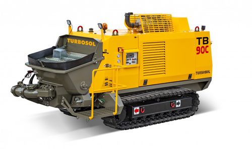 Bomba para hormigón con orugas - TB 90C - TURBOSOL PRODUZIONE SRL - para obra / diésel