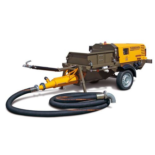 Bomba para hormigón montada en remolque - PRO H CLB - TURBOSOL PRODUZIONE SRL - para obra / diésel / eléctrica