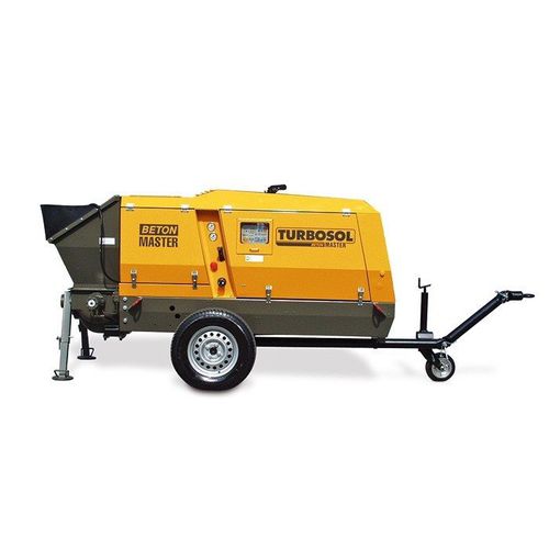 Bomba para hormigón montada en remolque - BETON MASTER - TURBOSOL PRODUZIONE SRL - para obra / antiabrasiones