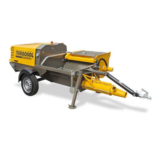 Bomba para hormigón montada en remolque - PRO H BMS - TURBOSOL PRODUZIONE SRL - para obra / diésel