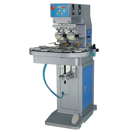 Máquina de tampografía de tintero cerrado -  P2-250C/8T - LC Printing Machine Factory Limited - de 2 colores / para la industria juguetera / para componentes electrónicos