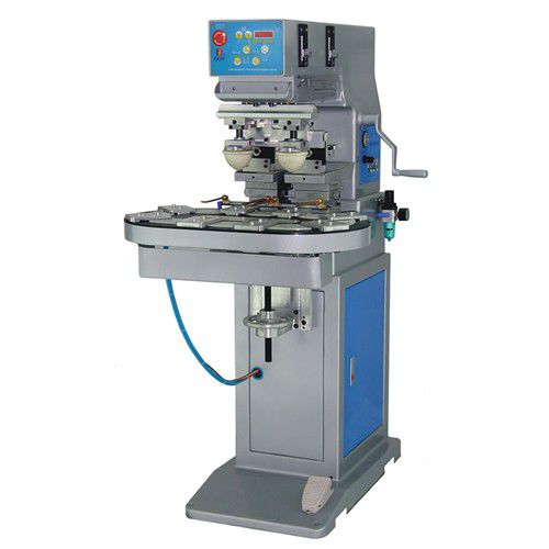 Máquina de tampografía de tintero cerrado - S2-250C/8T - LC Printing Machine Factory Limited - semiautomática / de 2 colores / para la industria juguetera
