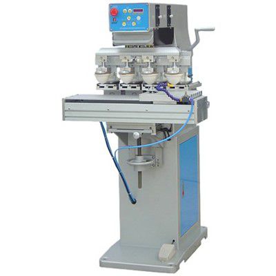 Máquina de tampografía de tintero cerrado - S4-250T - LC Printing Machine Factory Limited - de 4 colores / para la industria juguetera / para componentes electrónicos