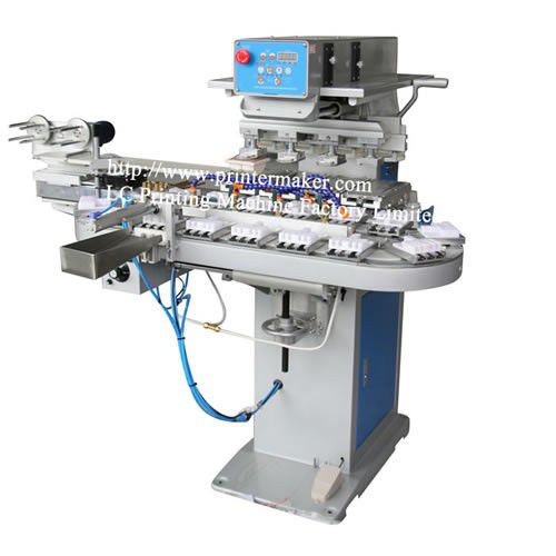 Máquina de tampografía de tintero cerrado - S4-250TAC - LC Printing Machine Factory Limited - de 4 colores / para la industria juguetera / para la industria electrónica