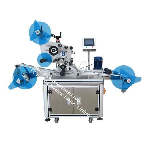Etiquetadora controlada por PLC - ALM-11100 - LC Printing Machine Factory Limited - semiautomática / para botellas / para tuberías