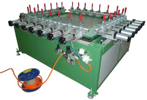 Máquina de estiramiento para pantallas de serigrafía neumática - PSMS-10 - LC Printing Machine Factory Limited