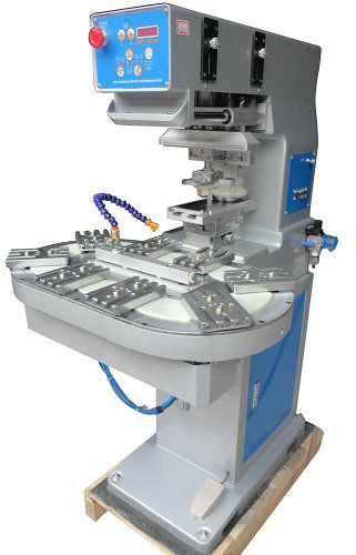 Máquina de tampografía de tintero cerrado - P1-250C/8T - LC Printing Machine Factory Limited - rotativa