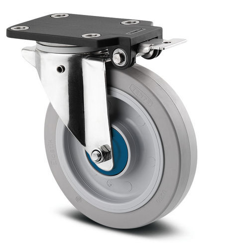 Ruedecilla giratoria - Alpha central  - TENTE ® - con platino giratorio / doble / antihuellas