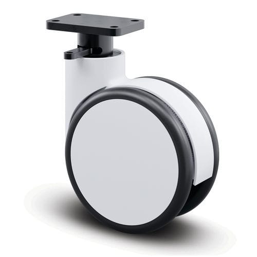 Ruedecilla giratoria - Forma - TENTE ® - con platino giratorio / para pulverulentos / de poliamida