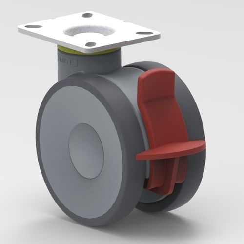 Ruedecilla giratoria - 5947XSP125P62 KP  - TENTE ® - con platino giratorio / de poliamida / de poliuretano
