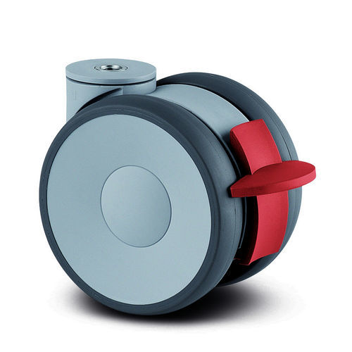 Ruedecilla giratoria - 5940UAP100P30-10 LH RAL9002 - TENTE ® - con platino giratorio / de poliamida / de poliuretano
