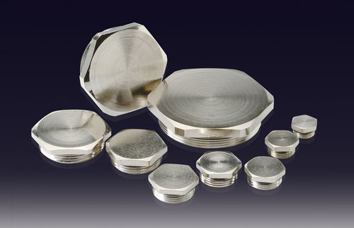 Tapón hexagonal - DPM-P series - BOXCO Inc. - roscado / de latón niquelado / de protección