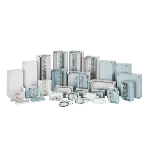 Caja para bloques de conexión - BOXCO Inc. - de pared / rectangular / cuadrada