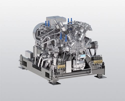 Sobrepresor refrigerado por agua - GIB series - BAUER KOMPRESSOREN GmbH - de pistón / de nitrógeno / de gas natural
