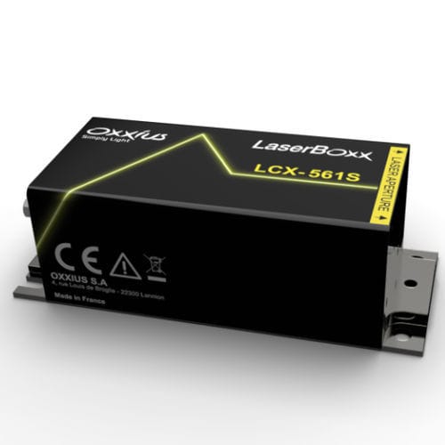 Láser de modo longitudinal - LCX-561S - Oxxius - CW / de estado sólido / amarillo