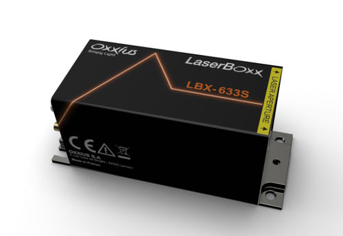 Láser de modo longitudinal - LBX-633S - Oxxius - CW / de estado sólido / rojo