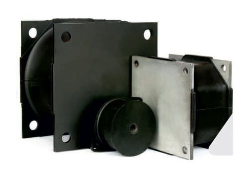 Soporte antivibratorio cuadrado - FLX01 series - Flexibil SRL rubber-metal solutions - de elastómero / para máquina pesada