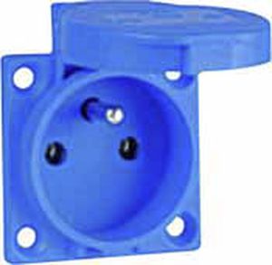 Tomacorriente de pared - 16 A, 250 V, IP 54 - Portalamparas y Accesorios SOLERA S.A. - empotrable / IP54