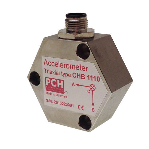 Acelerómetro triaxial - CHB 1110 / CHB 1126 - PCH Engineering A/S - MEMS / vibratorio / de bajas frecuencias