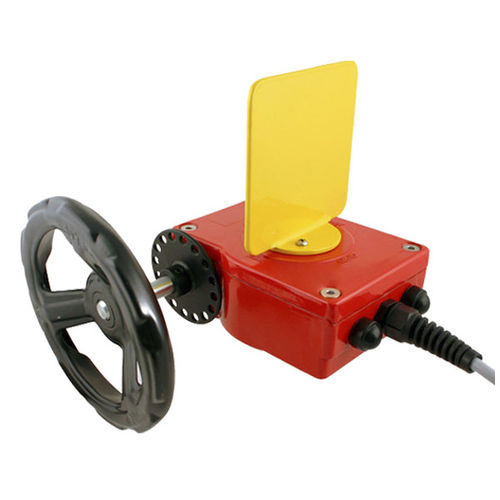 Actuador para válvula con contacto de fin de recorrido integrado - GBFC - SAF S.R.L. - manual / 90° / de tornillo sin fin