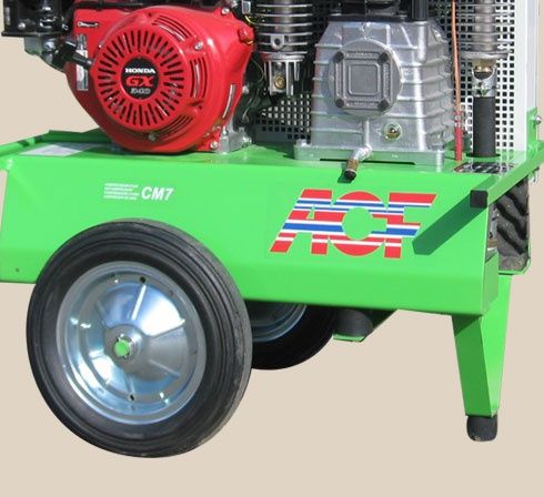 Compresor de pistón - CM7 - ACF France - de aire / con motor de gasolina / con ruedas