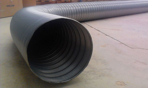Conducto de aire flexible - UAS FUGA SPIROFLEX - UNVEREN Co.Inc. - redondo / de acero galvanizado / para transporte neumático