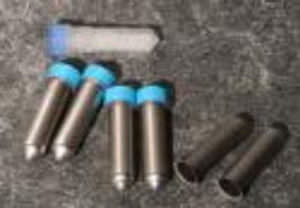 Frasco cilíndrico - Biospec - de acero inoxidable / con tapón