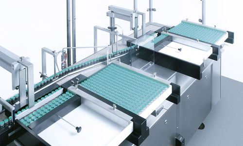 Empacadora de bandejas para botellas - ME series - Bausch + Ströbel Maschinenfabrik Ilshofen GmbH+Co. KG - lateral / automática