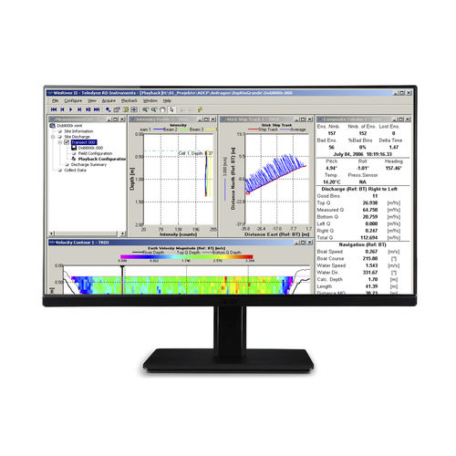 Software de análisis - WinRiver II - Seba Hydrometrie GmbH & Co. KG - de interfaz / configuración / de colecta de datos