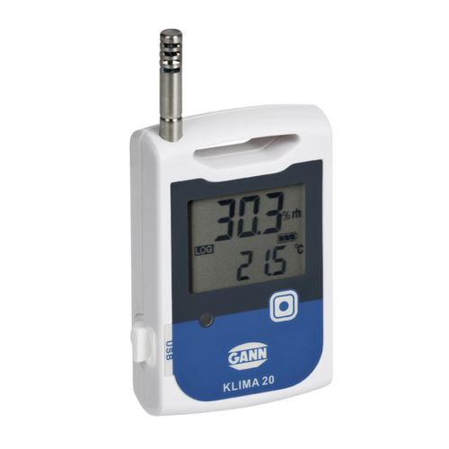 Registrador de datos de temperatura y humedad - Klima 20 - GANN Mess- u. Regeltechnik GmbH - USB / con pantalla LCD / programable