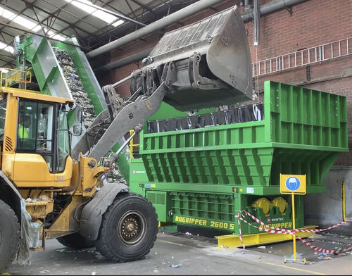 Abridor de bolsas de desechos - BagRipper - Rentec