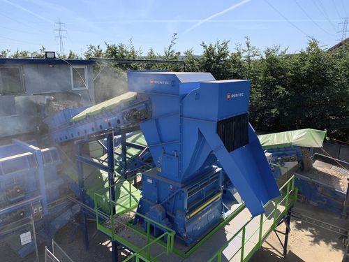 Molino destrozador de residuos secundario - Woodhog - Rentec - para aplicaciones industriales