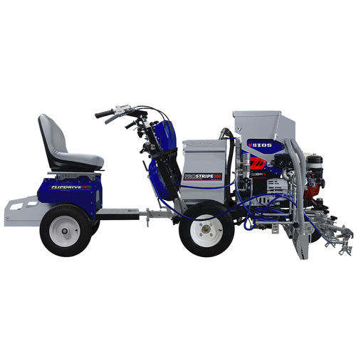Máquina de pintura de bandas para carretera - PROSTRIPE 300 SP - VEZOS - hidráulica / autopropulsada / con 2 pistolas
