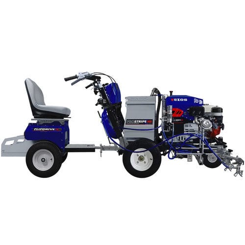 Máquina de pintura de bandas hidráulica - PROSTRIPE 300 SP FLIPDRIVE - VEZOS - autopropulsada / con 2 pistolas