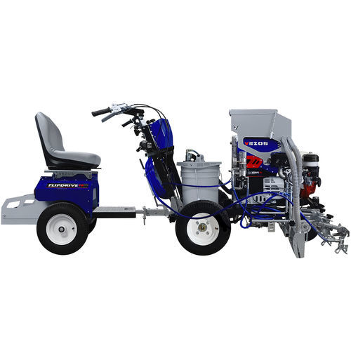 Máquina de pintura de bandas hidráulica - PROSTRIPE 300 SP - FLIPDRIVE - VEZOS - autopropulsada / con 2 pistolas