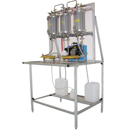 Banco de ensayo de presión - GIUSSANI SRL - de calibración / de capacidad de llenado / manual