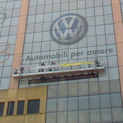 Plataforma de trabajo - AB 650 - GEDA GmbH - suspendida / para obra / eléctrica